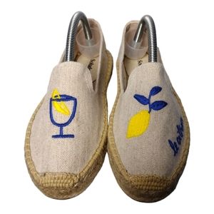 Soludos Limoncello Smoking Slipper Platform Espadrilles